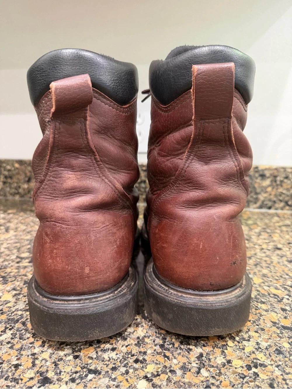 Men's Brown red wing supersole Leather Work Boots 10 EE